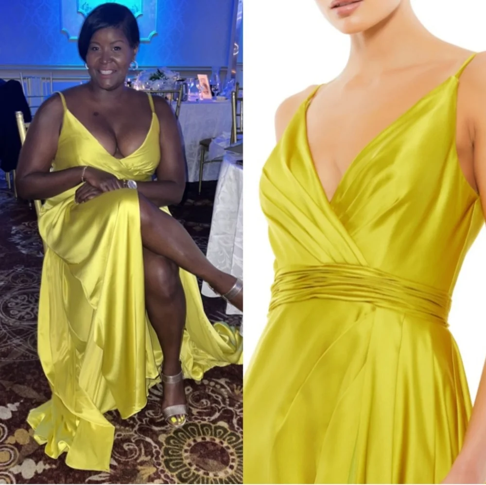 MACDUGGAL WRAP DRAPED GOWN SIZE 8 - Picture 2 of 11